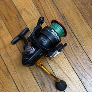 Black and Gold Fishing Reel